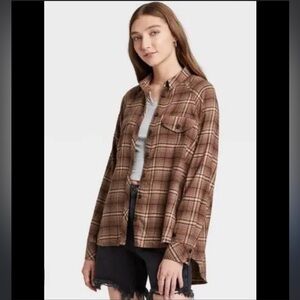 Wild Fable brown flannel
